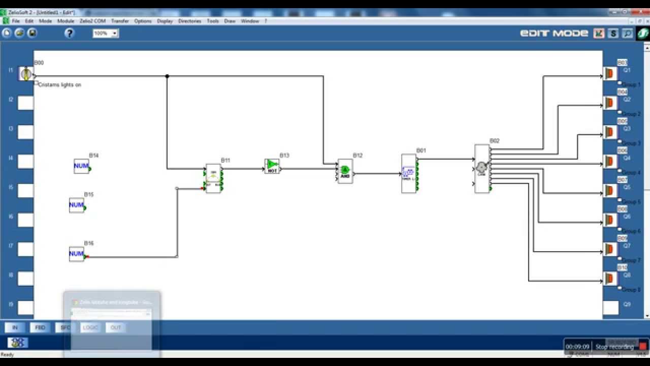 Zelio logic video tutorial #6. Cam block. Christmas decorative lights example #1