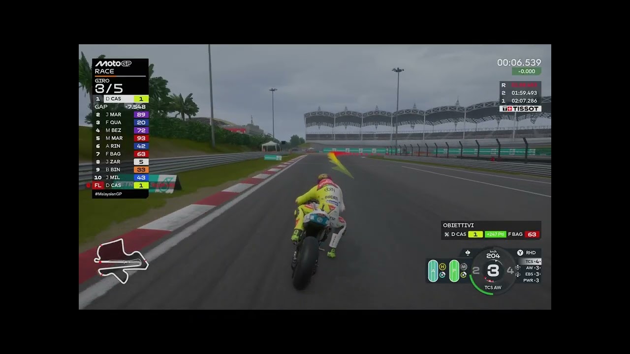 111 MOTOGP 2025  GARA IN MALESIA, RIMONTONE