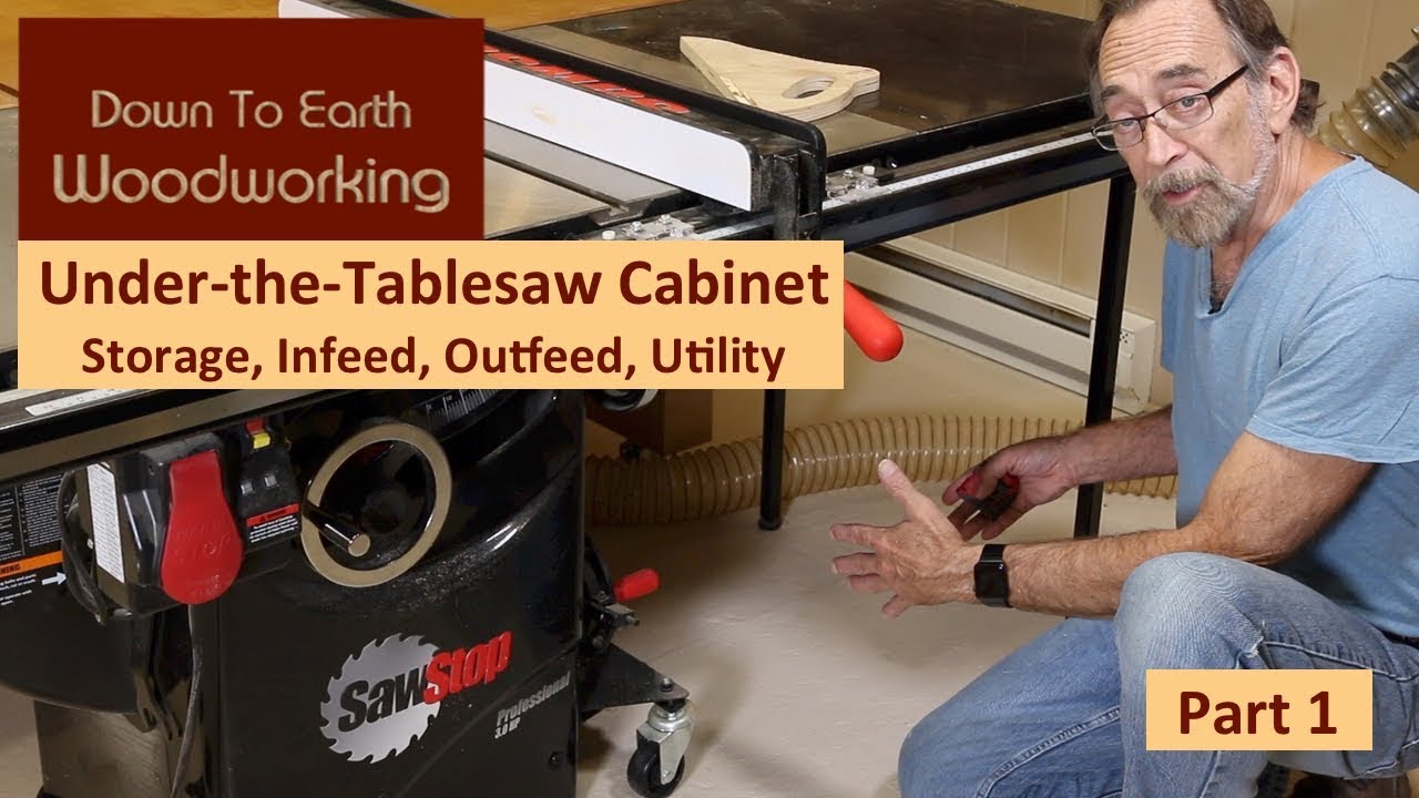 Under Table Saw Storage Cabinet Part 1