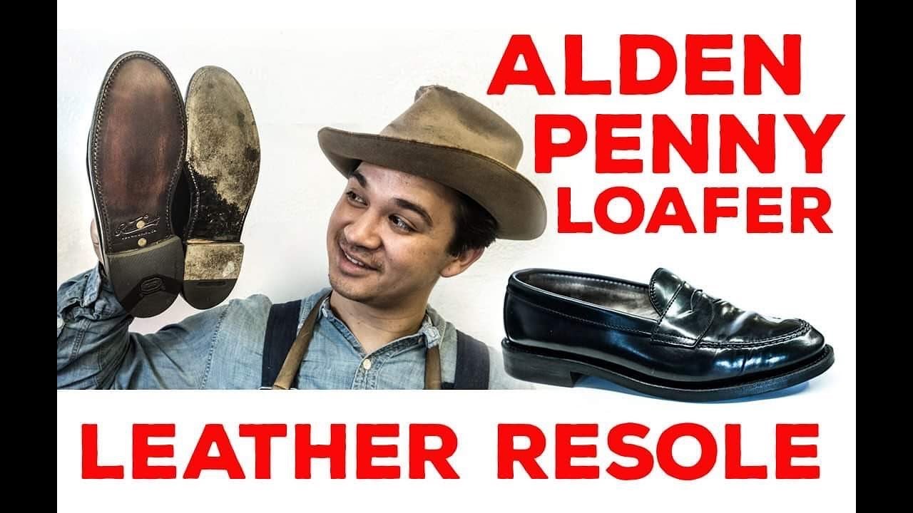 Alden Penny Loafers Resole #44