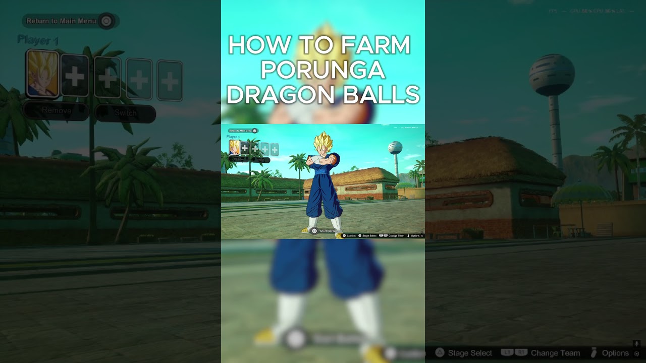 HOW TO FARM PORUNGA DRAGON BALLS FAST! #dbsparkingzero #dragonballsparkingzero