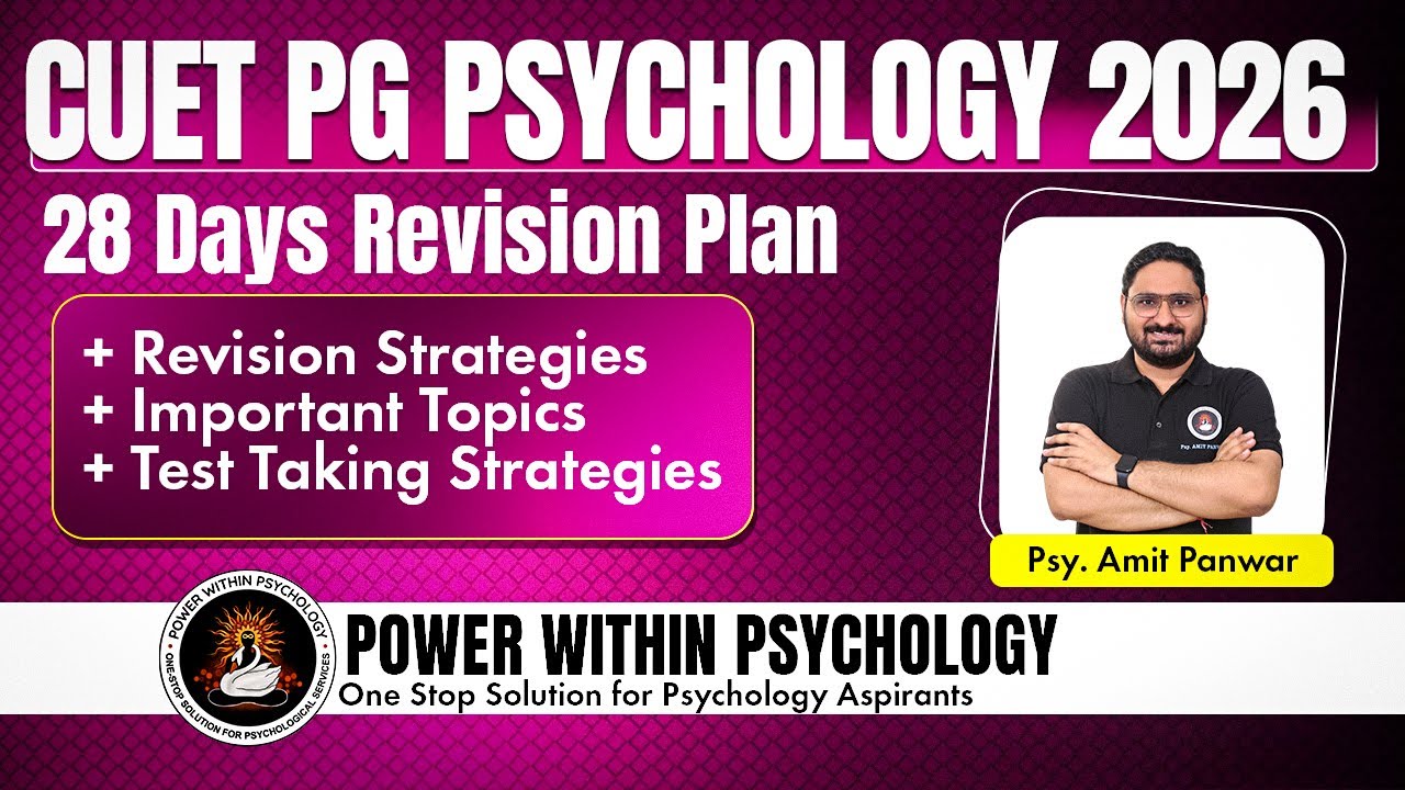 CUET PG Psychology 2026 Preparation Strategy | Important Topics, Strategy & Test Taking Tips