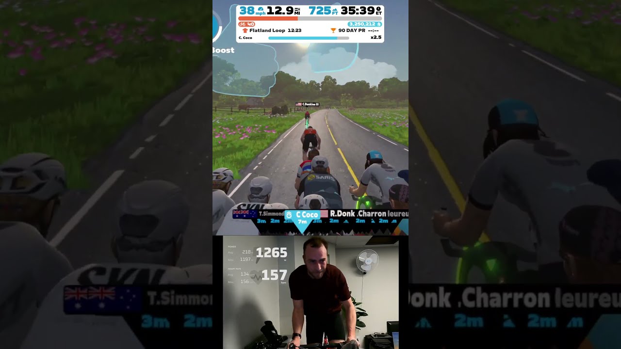 1200W+ Sprint with a Zwift Robo-Pacer Leadout