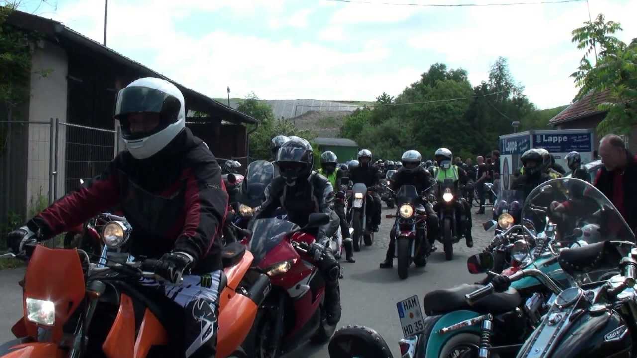 motorrad tage münster -  bikertreff sonntagmorgen -  es geht los