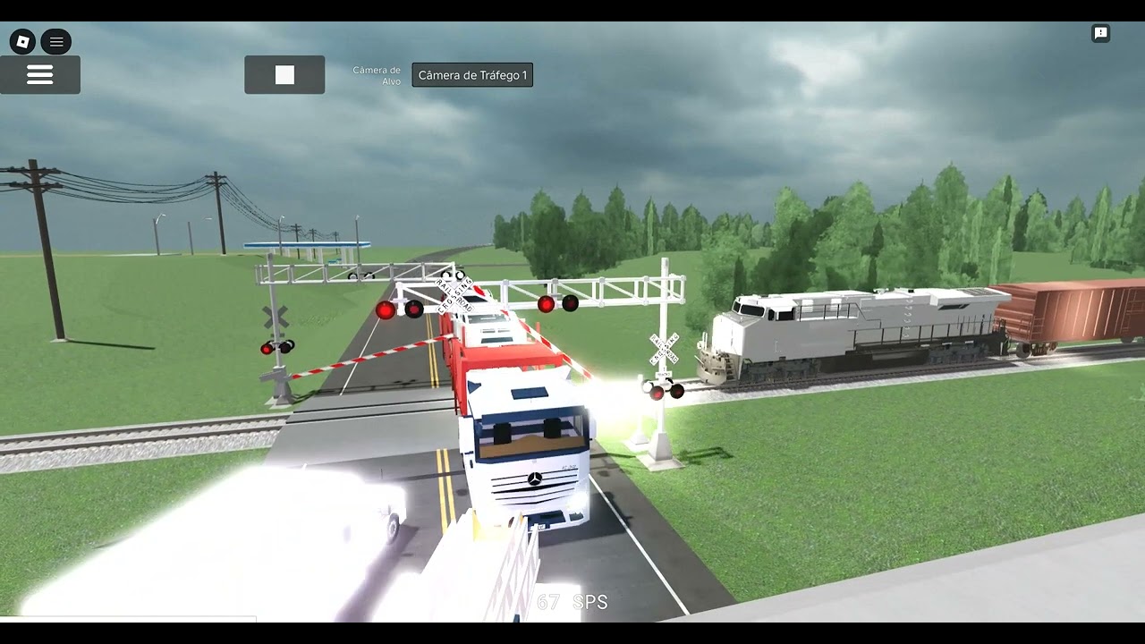 Roblox Car Crash Studio trem antige o caminhão de carros em São José do Rio Preto-SP