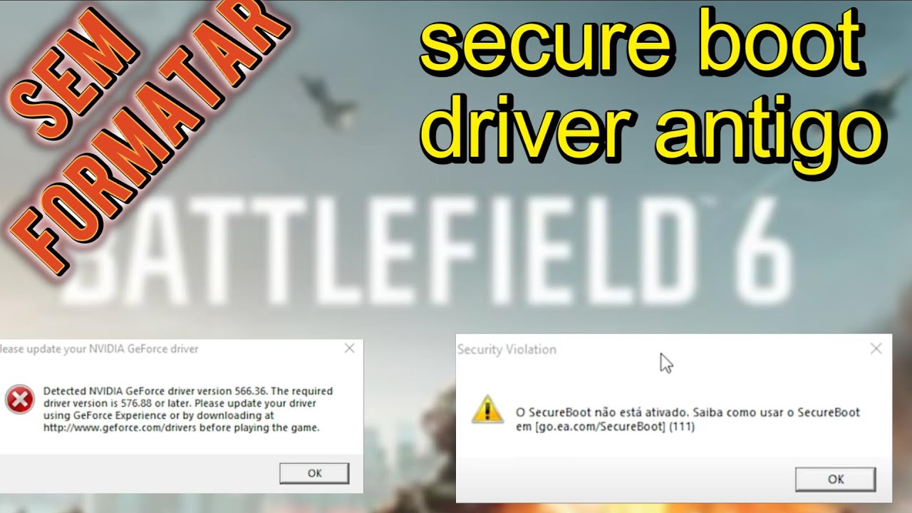 Tutorial Battlefield 6: Como Resolver o PROBLEMA DO SECURE BOOT Sem Formatar o PC