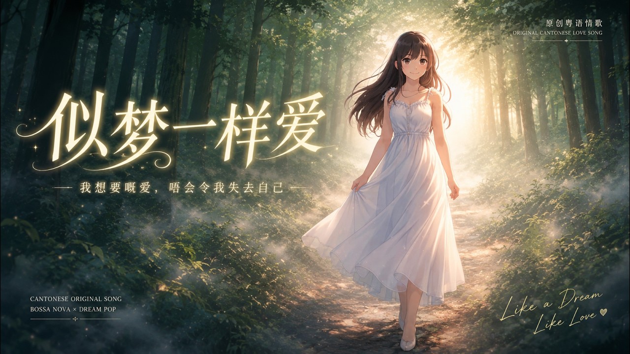 《似梦一样爱》｜原创粤语Bossa Nova情歌 🌿 Dreamy Cantonese Love Song