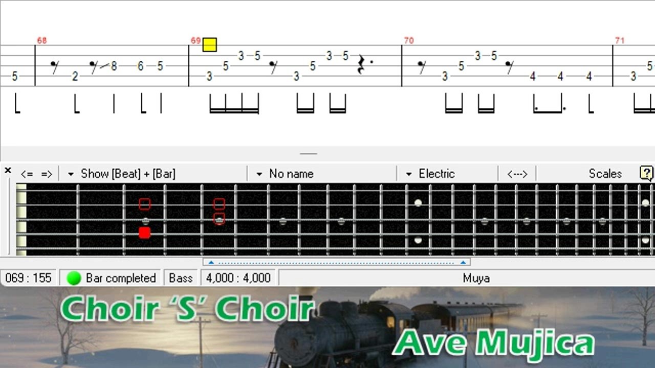 Choir ‘S’ Choir / Ave Mujica / ベース [TAB] Bass