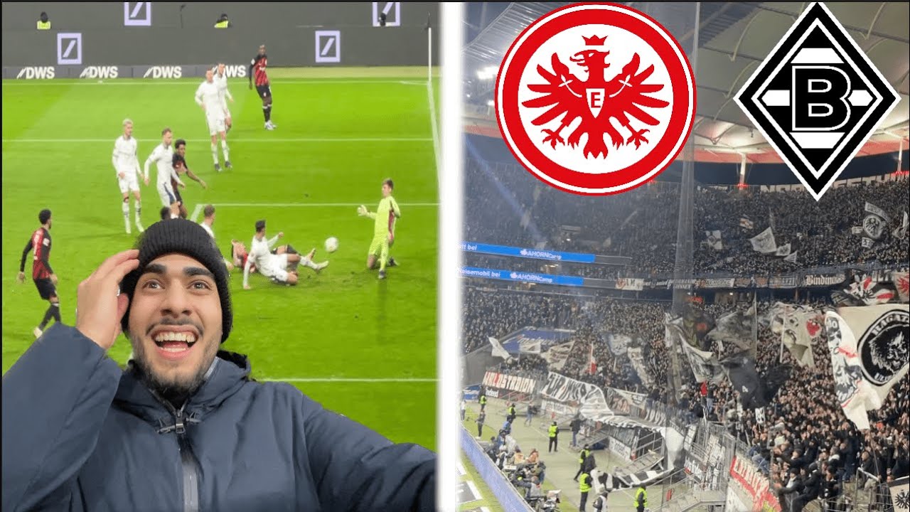 Frankfurt vs. Gladbach Stadionvlog🏟 NACHSPIELZEIT WUNDER 🤯 5 MIN SPIEL GEDREHT... FANS WAHNSINN ⚠️