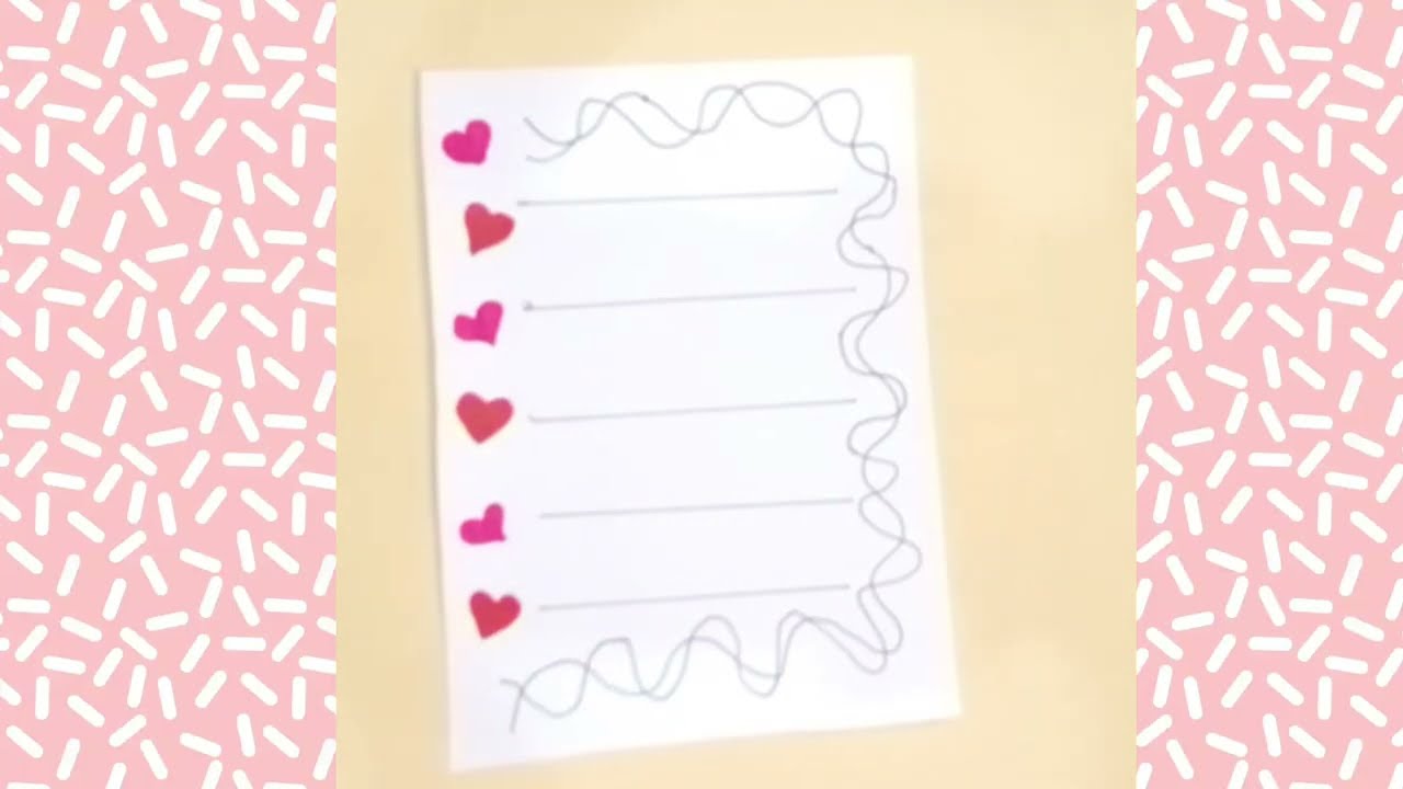Valentine's border design 