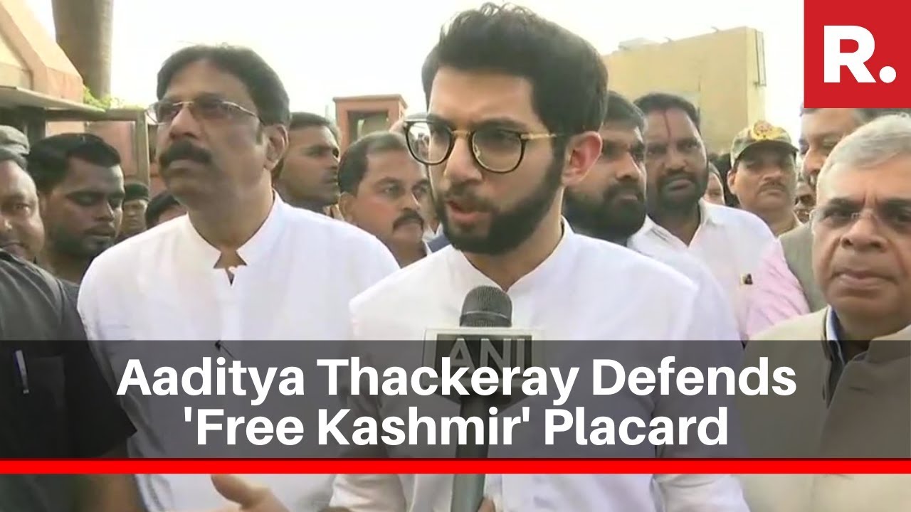 Aaditya Thackeray Defends 'Free Kashmir' Placard, Says 'Intent Of Poster Unclear'