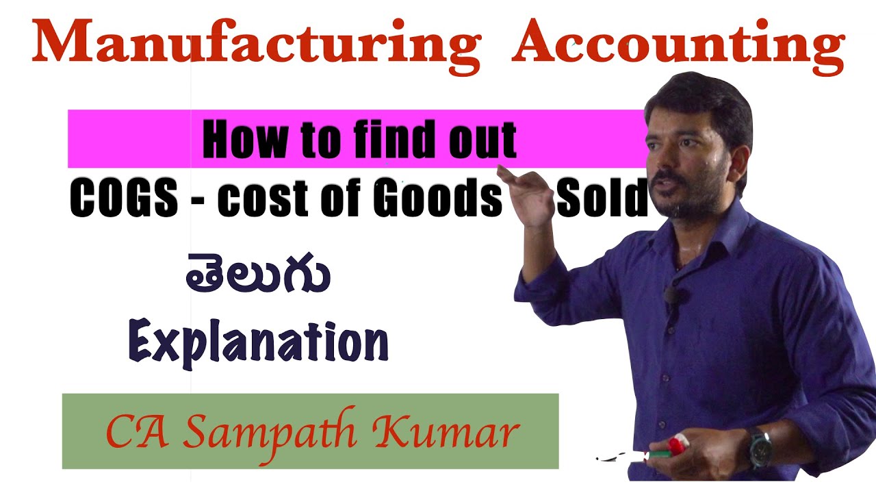Manufacturing A/c | Final Accounts | Elements of Cost |COGS | Cost Sheet | తెలుగు | CA CMA