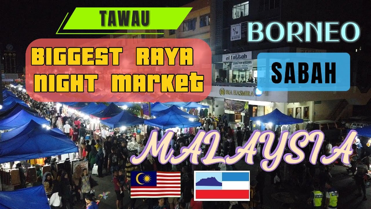 TAWAU VLOG | Suasana Pasar Malam Raya Sabindo 2024