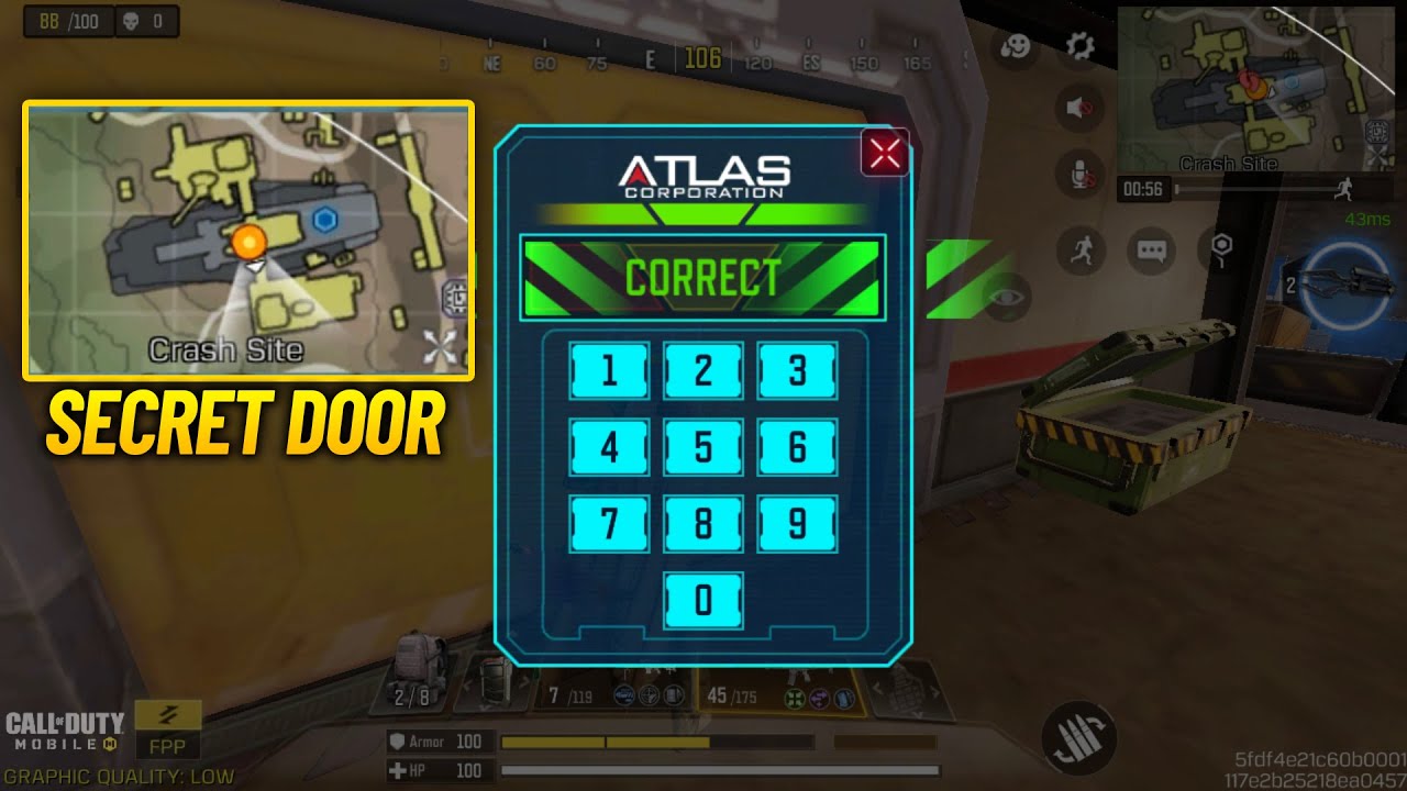 How to Find Code & Open Secret Door in Crash Site - BR CODM