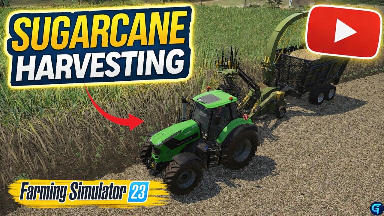 Sugarcane harvesting  || Farming Simulator 23 mobile, Day 11 game play || #fs22  #fs25 
