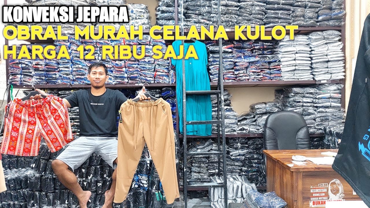 Stok celana kulot di gudang andira fashion - grosir terlengkap