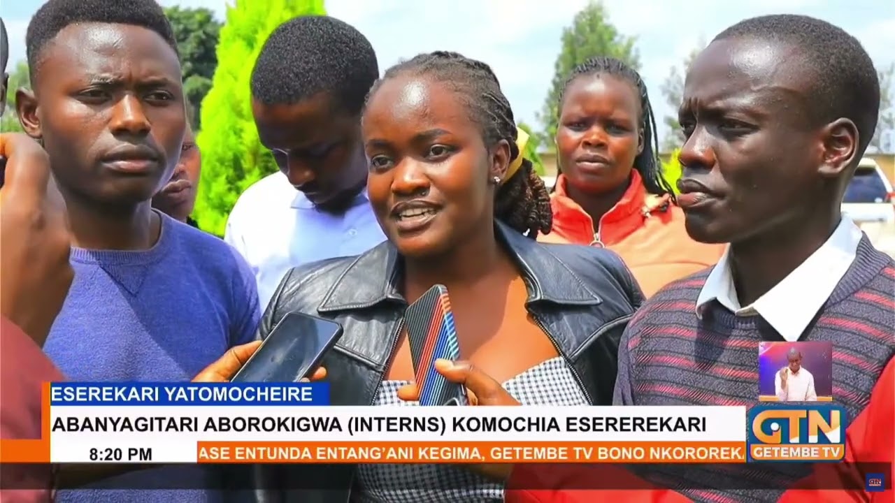 Nursing interns who had started working have protested over being barred from work by CS Dwale