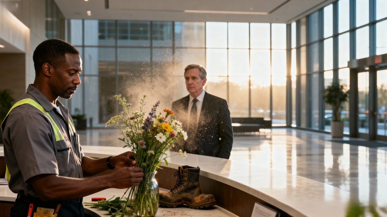 Black Single Dad Becomes a Janitor — He Never Thought the Cold CEO Would Fall for Him First...