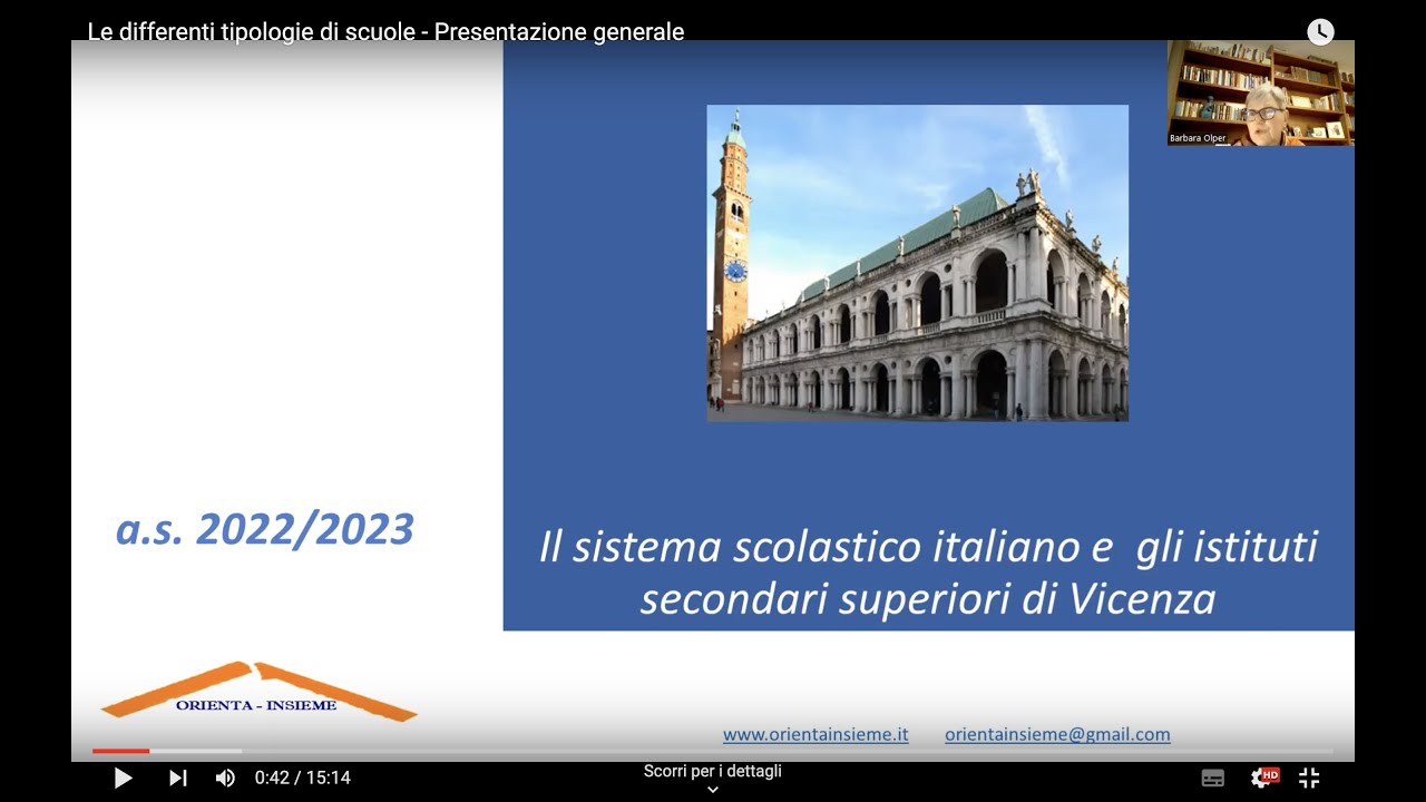 Le differenti tipologie di scuole - Presentazione generale
