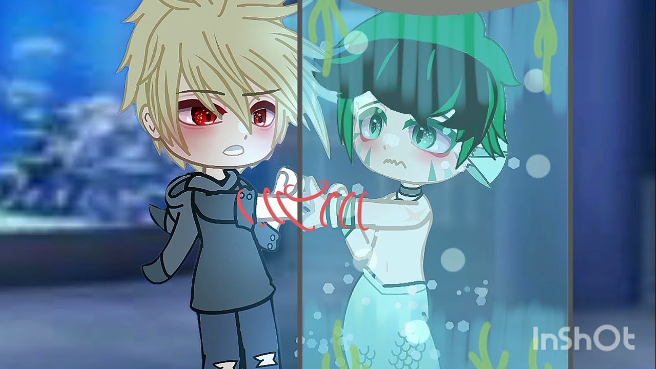 Un Sireno en el acuario... Y algo más ❤️// Meme BNHA// BkDk 🧡 💚 //