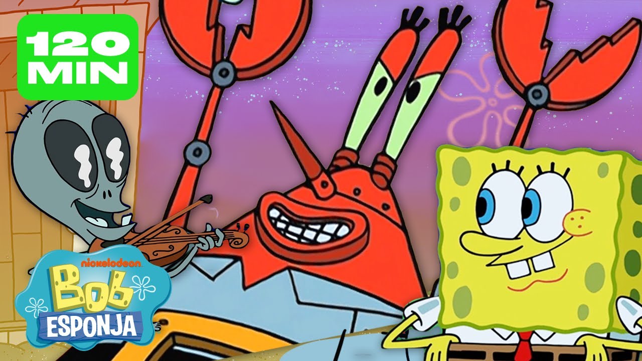 Os Momentos Mais Sci-Fi do Bob Esponja 👽 | 2 Horas | Bob Esponja em Português