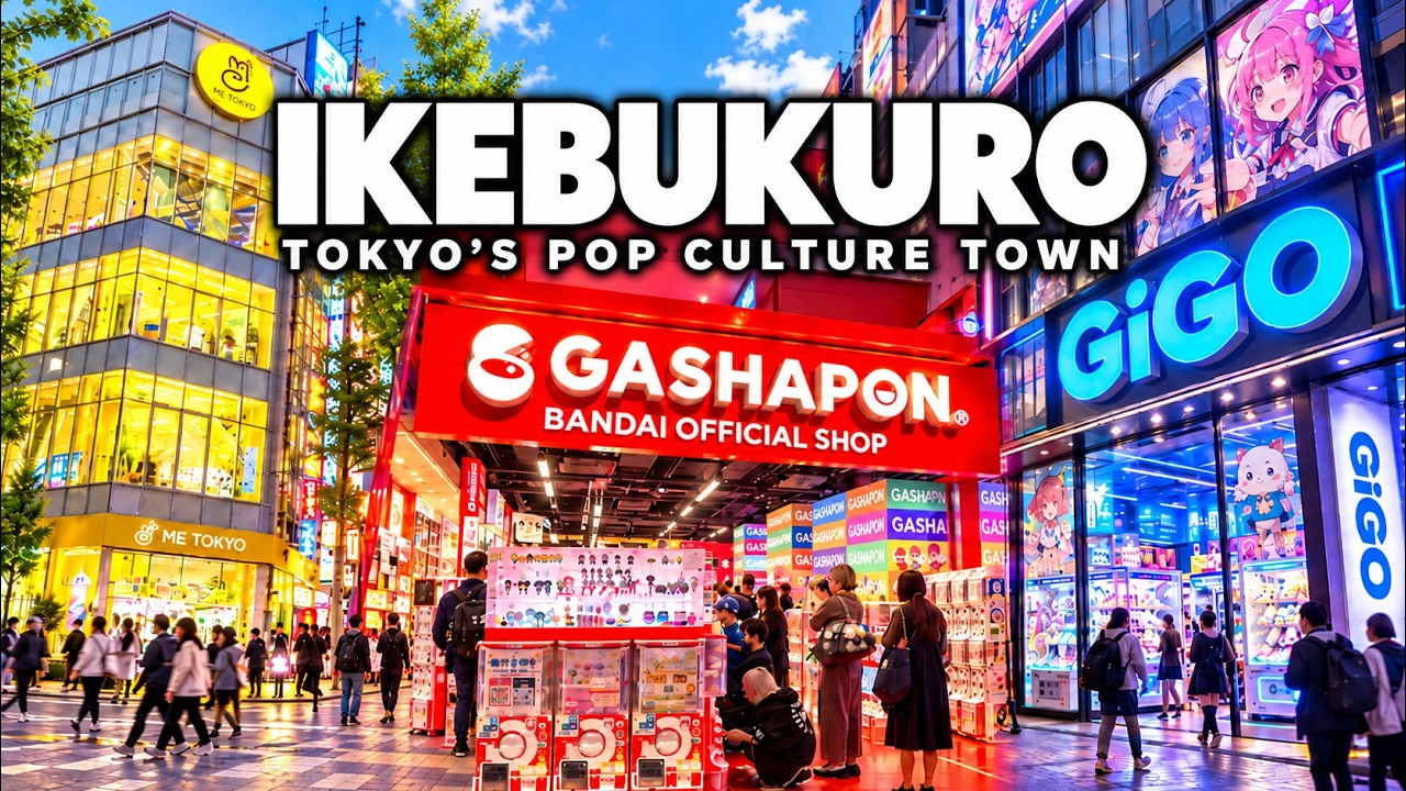 IKEBUKURO, TOKYO 🇯🇵 | Japan&rsquo;s Anime & Gashapon Paradise | 4K Travel Vlog