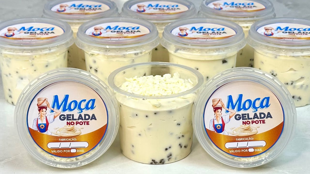 MOÇA GELADA NO POTE - A SOBREMESA MAIS TOP