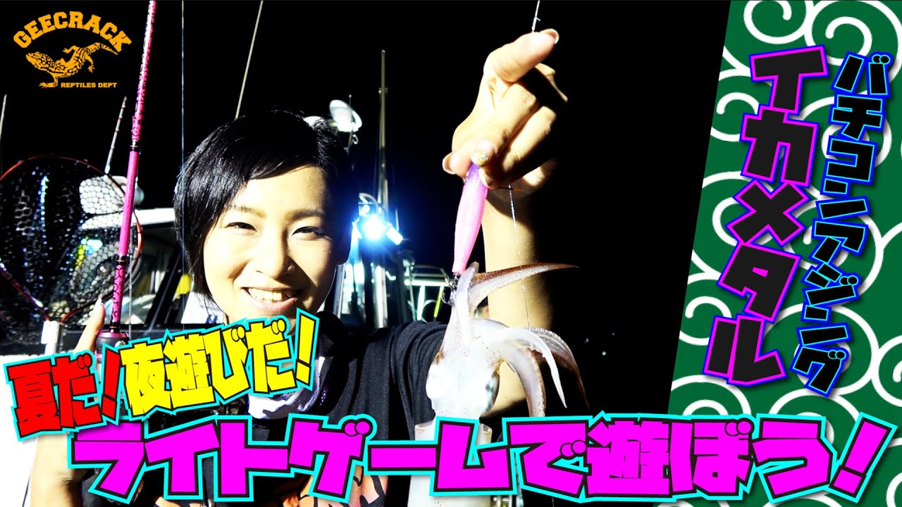 【イカメタル】夏だ！夜遊びだ！ライトゲームで遊ぼう！（福井県小浜：雲丸）