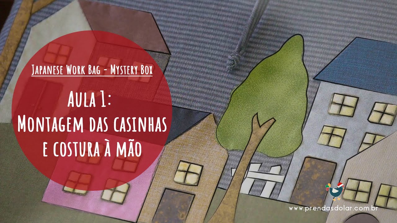 MYSTERY BOX #1: Montagem das casinhas e costura à mão! - Patchwork no estilo japonês