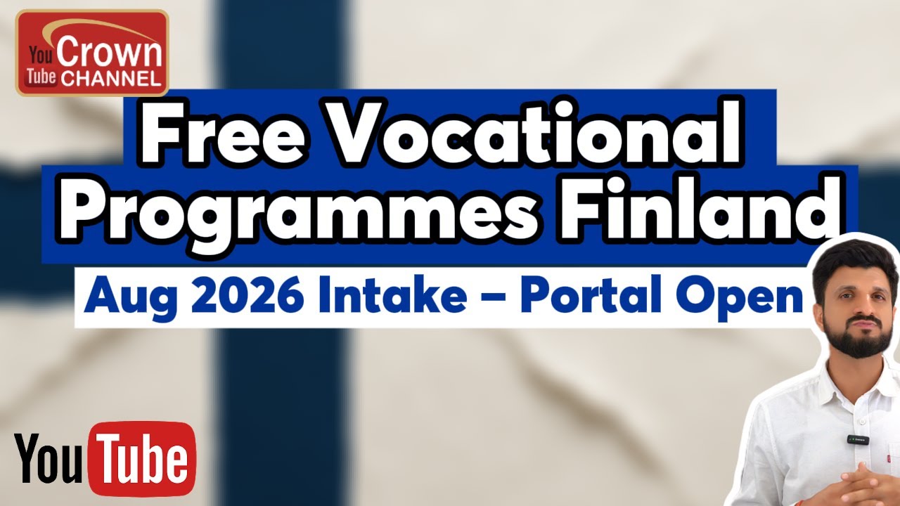 Free Vocational Programmes Finland | August 2026 Intake | Free Study In Finland | Crown Immigration