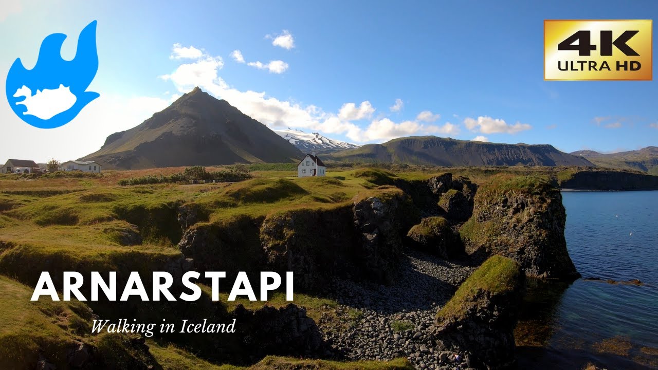 Arnarstapi - Walking in Iceland [4K]