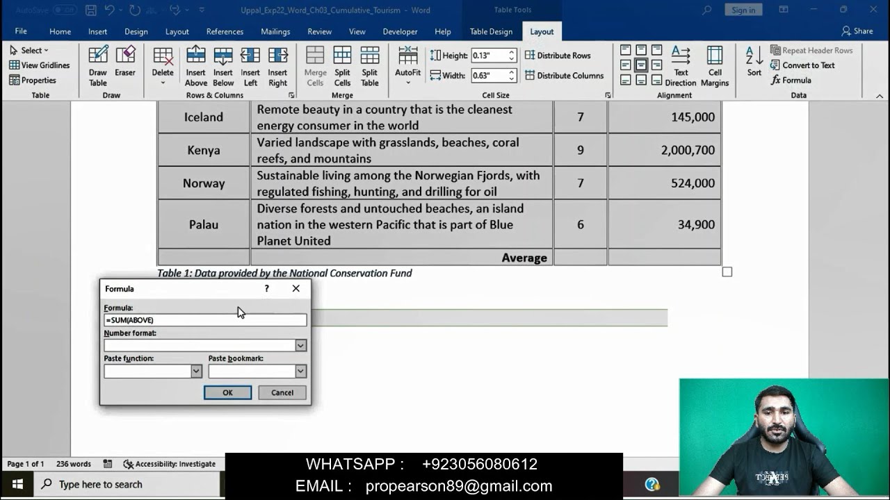 Exp22_Word_Ch03_Cumulative - Tourism | Exp22 Word Ch03 Cumulative - Tourism /Complete mylab solution