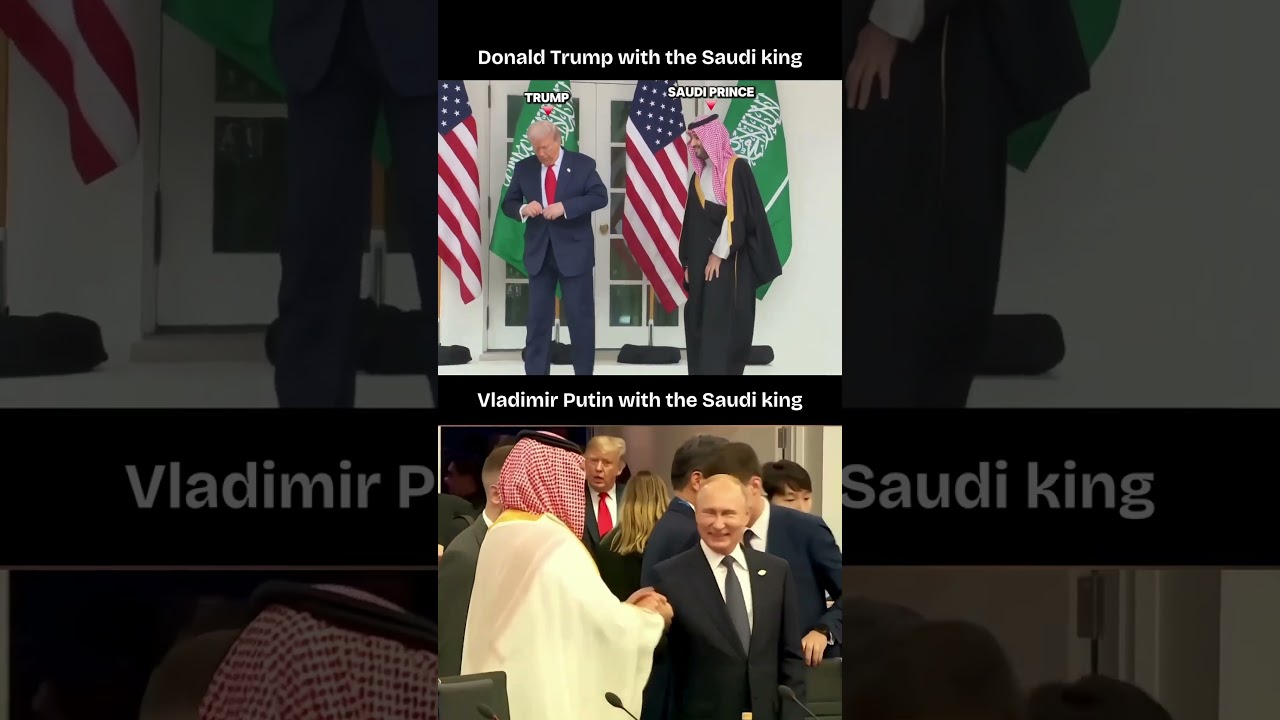 Formal vs. Best Friends: Trump & Putin with MBS 🇸🇦