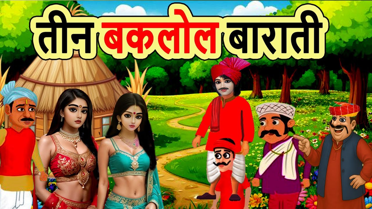 तीन बकलोल बाराती | TIN BAKLOL BARATI | moral story | hindi kahani | cartoon story | mann k voice |