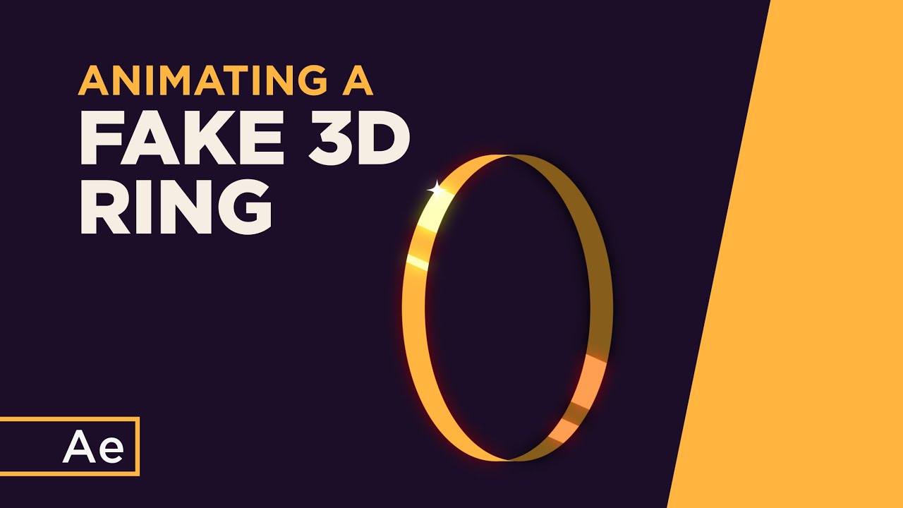 Анимация 3D-кольца — Учебное пособие по After Effects