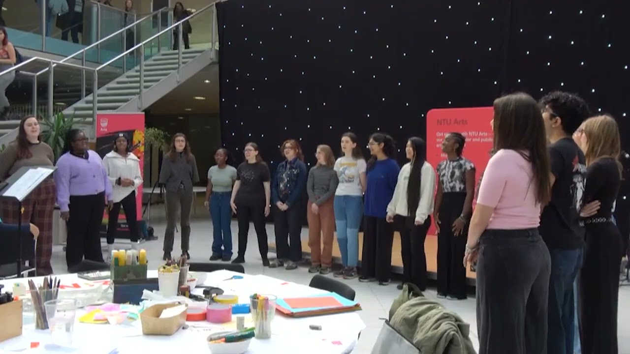NTU Pop Choir performance at NTU Arts Fair