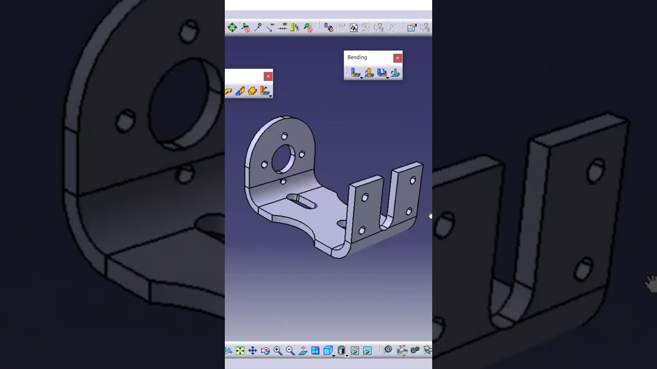 How to create Metal BRACKET in Catia| Link In Description.