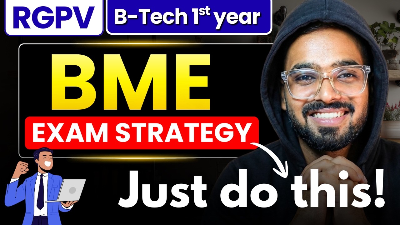 Basic Mechanical Engineering (BME) Complete Strategy | RGPV 1st year B.Tech Semester Exams