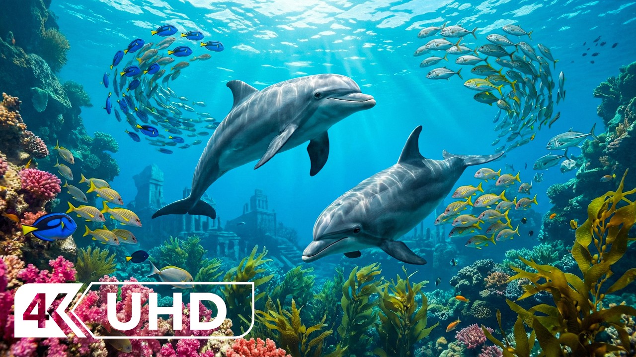 Beautiful Marine Life 4K Ultra HD 🌊 Relaxing Ocean Ambience