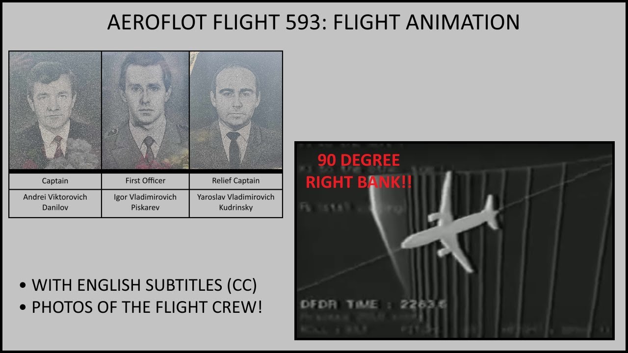 DFDR - Aeroflot Flight 593 (with English subtitles)