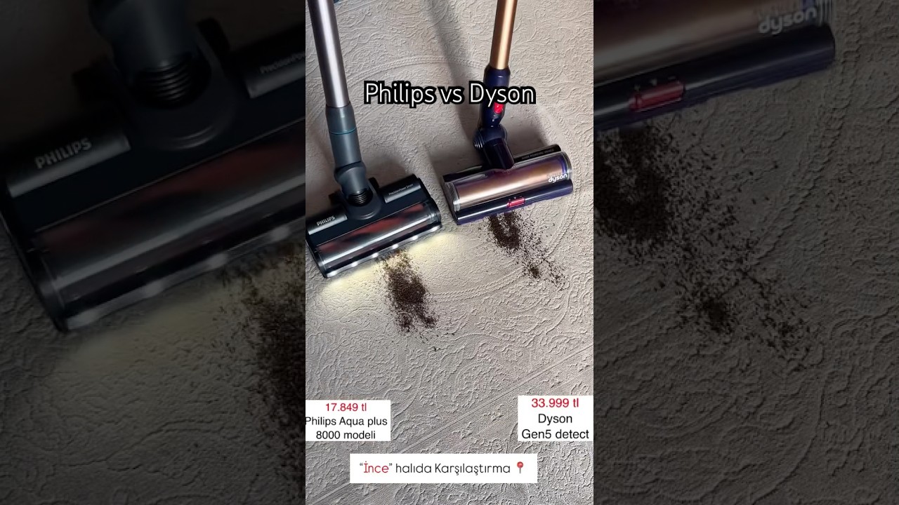 Philips vs Dyson süpürge karşılaştırma / Hangisi daha iyi ?