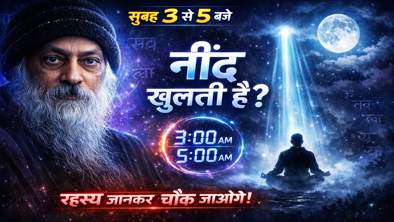 OSHO - जिन लोगो की नींद सुबह 3 से 5 बजे के बीच खुलती हैं हैंरहस्य जानकर चौक जाओगे OSHO HINDI SPEECH