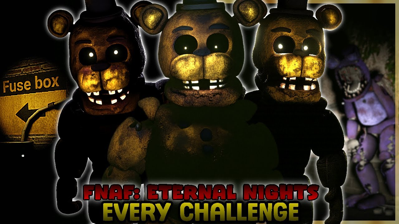 [ROBLOX] Fnaf Eternal Nights - Completing Every Challenge (Roblox Fnaf)