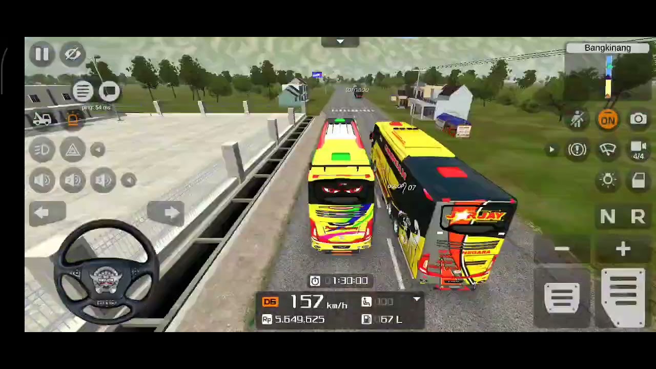 Tronton bussid v361 rute Pekanbaru Bukittinggi join rom 