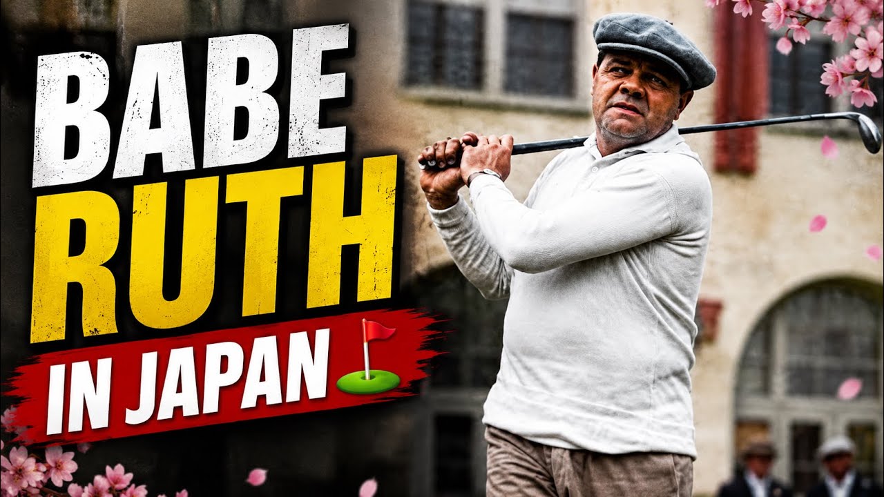 1934 Babe Ruth Golf Footage ⛳️⭐️🇯🇵 Playing in Japan [In Color] 