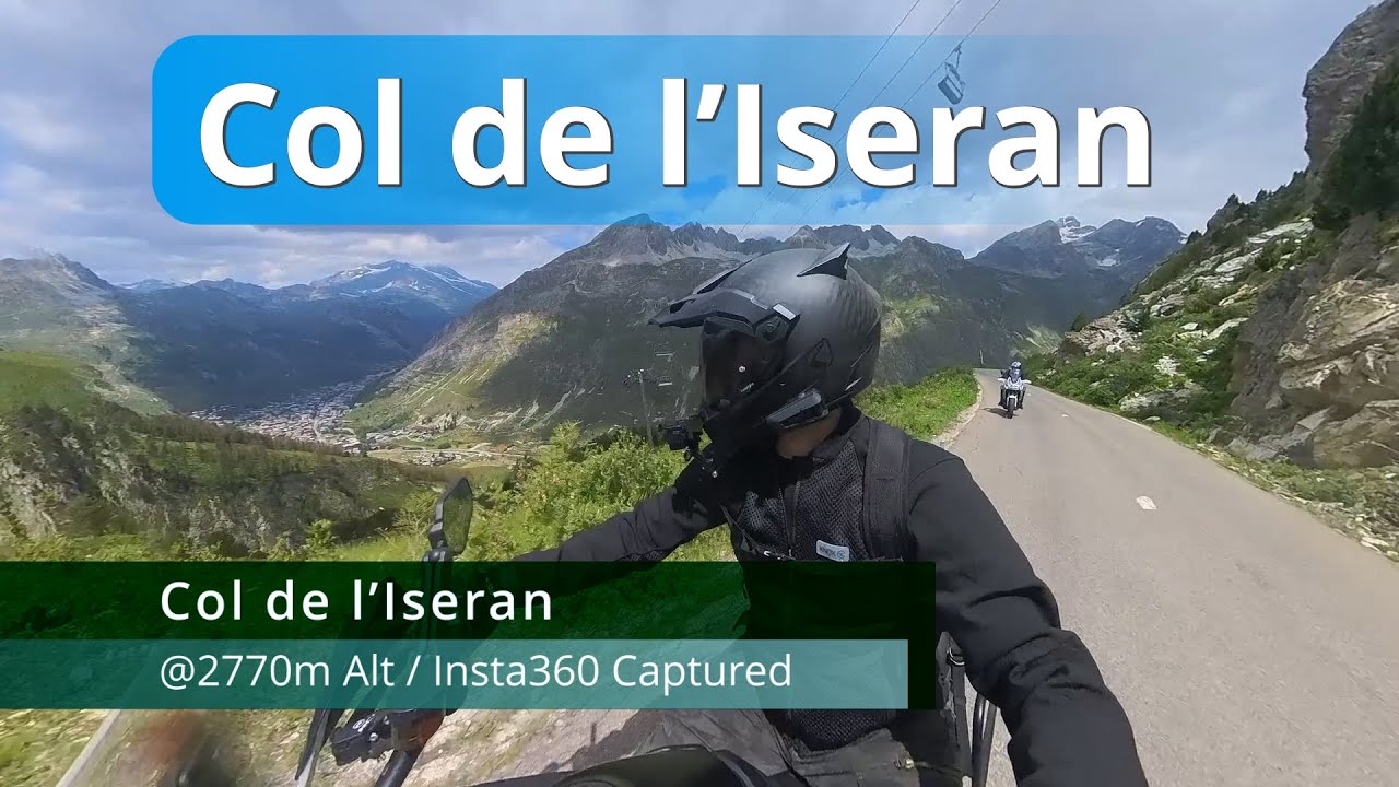 Col de l'Iseran: The Most Incredible Road Insta 360 Riding the amazing Triumph Tiger 1200
