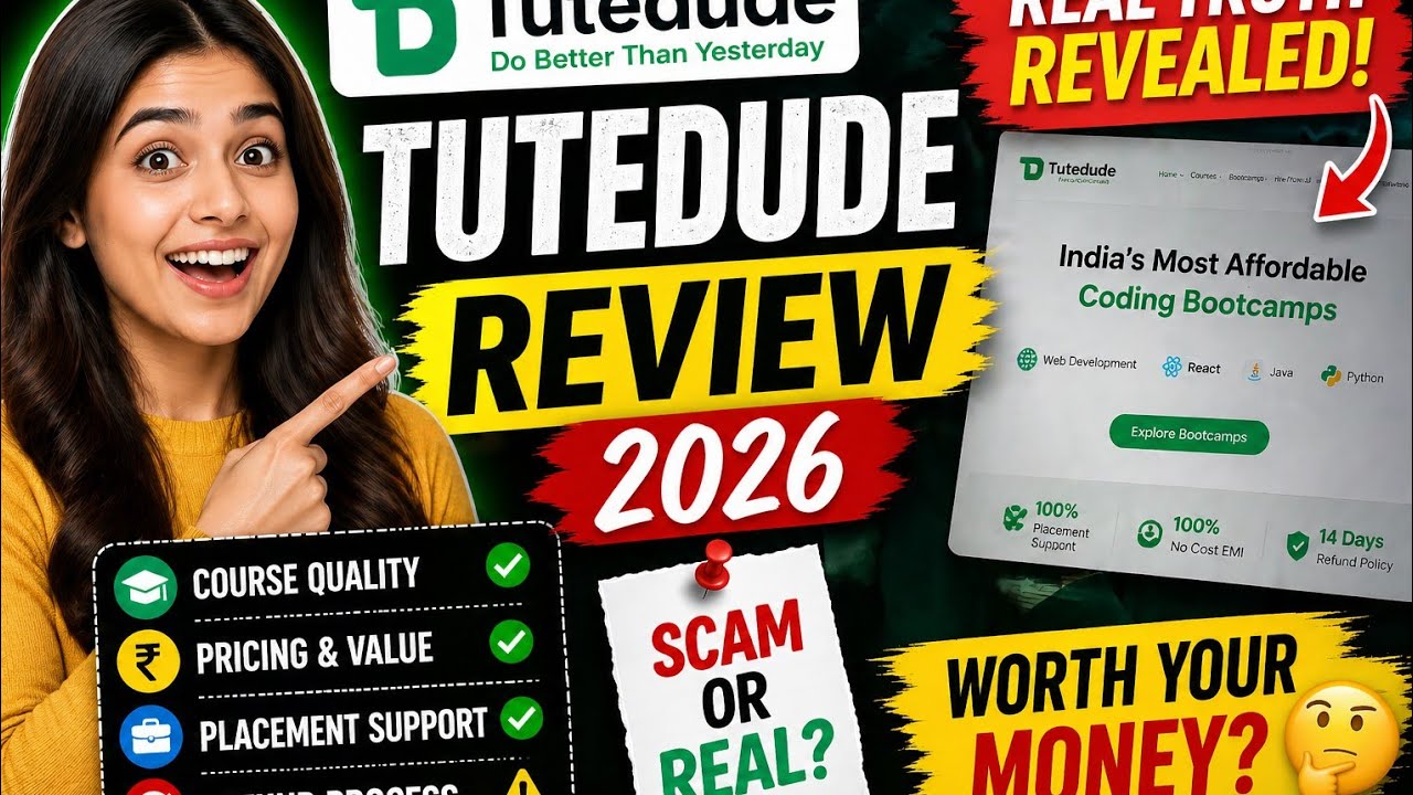 Tutedude Review 2026 🔥 | Real Truth, Courses, Placement & Refund Explained