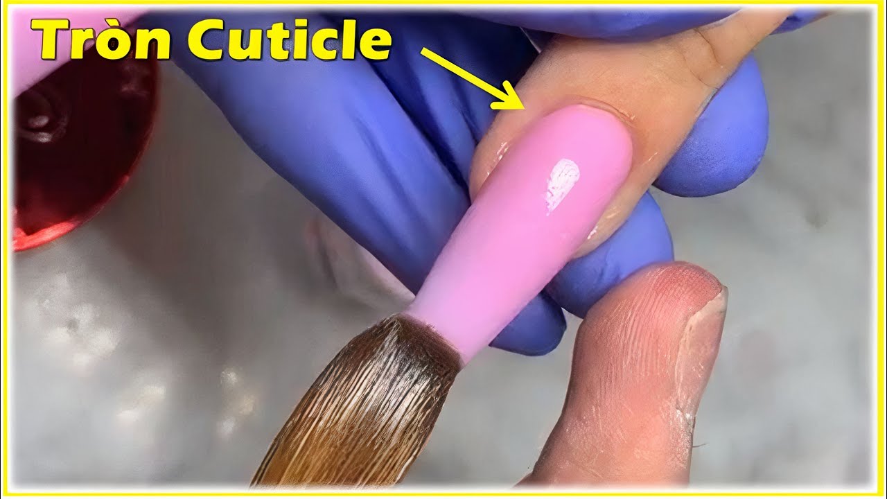 Cách Đắp Bột Tròn Cuticle và Chuẩn Shape | John Nguyen