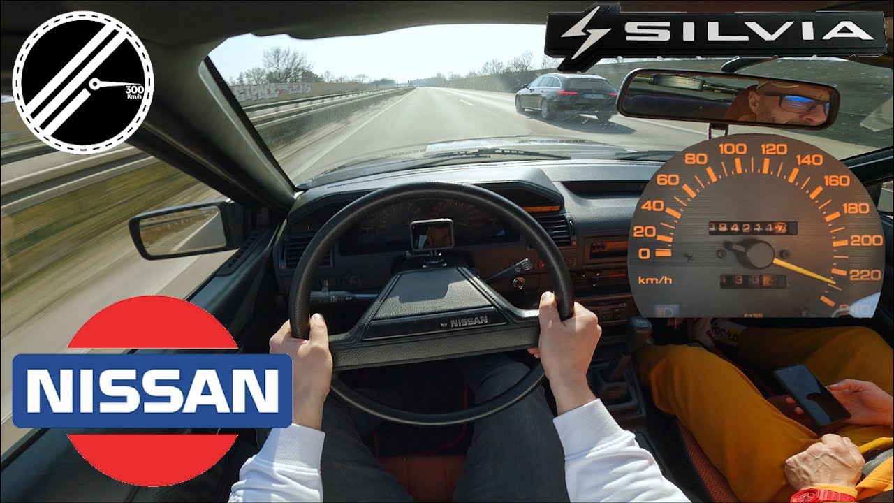 Nissan Silvia S12 Coupe | 145 PS | Top Speed Drive German Autobahn No Speed Limit POV