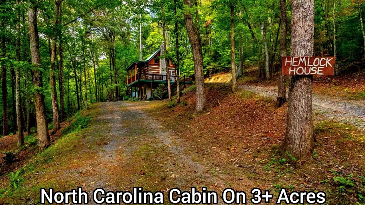 North Carolina Cabins On 3+ Acres | NC Real Estate | Forest Cabins Furnished | Aspen Mansions